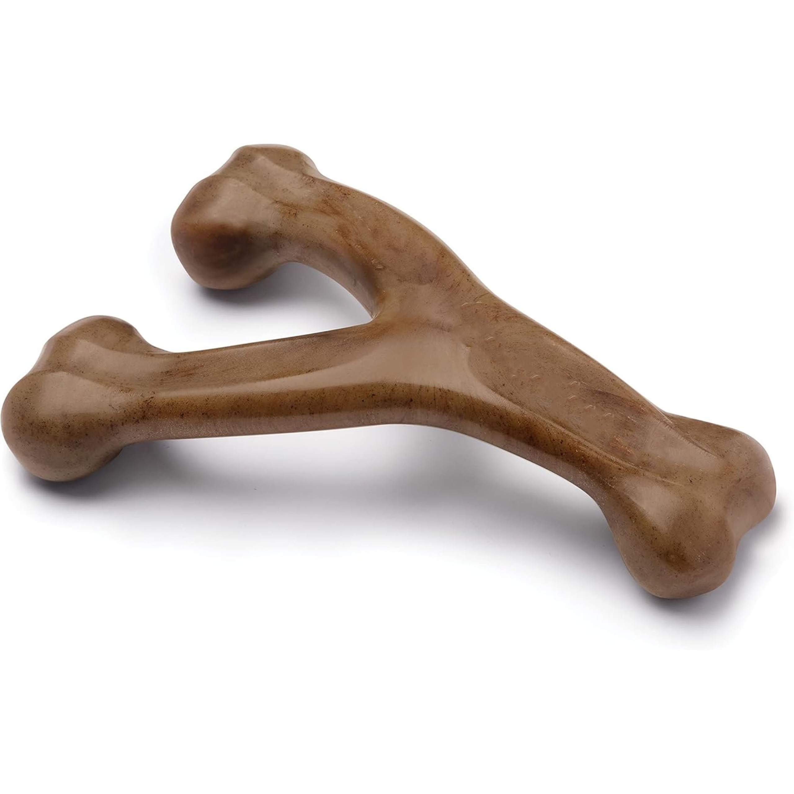 Durable Wishbone Dog Chew Toy for Aggressive Chewers – Bacon & Peanut Flavor