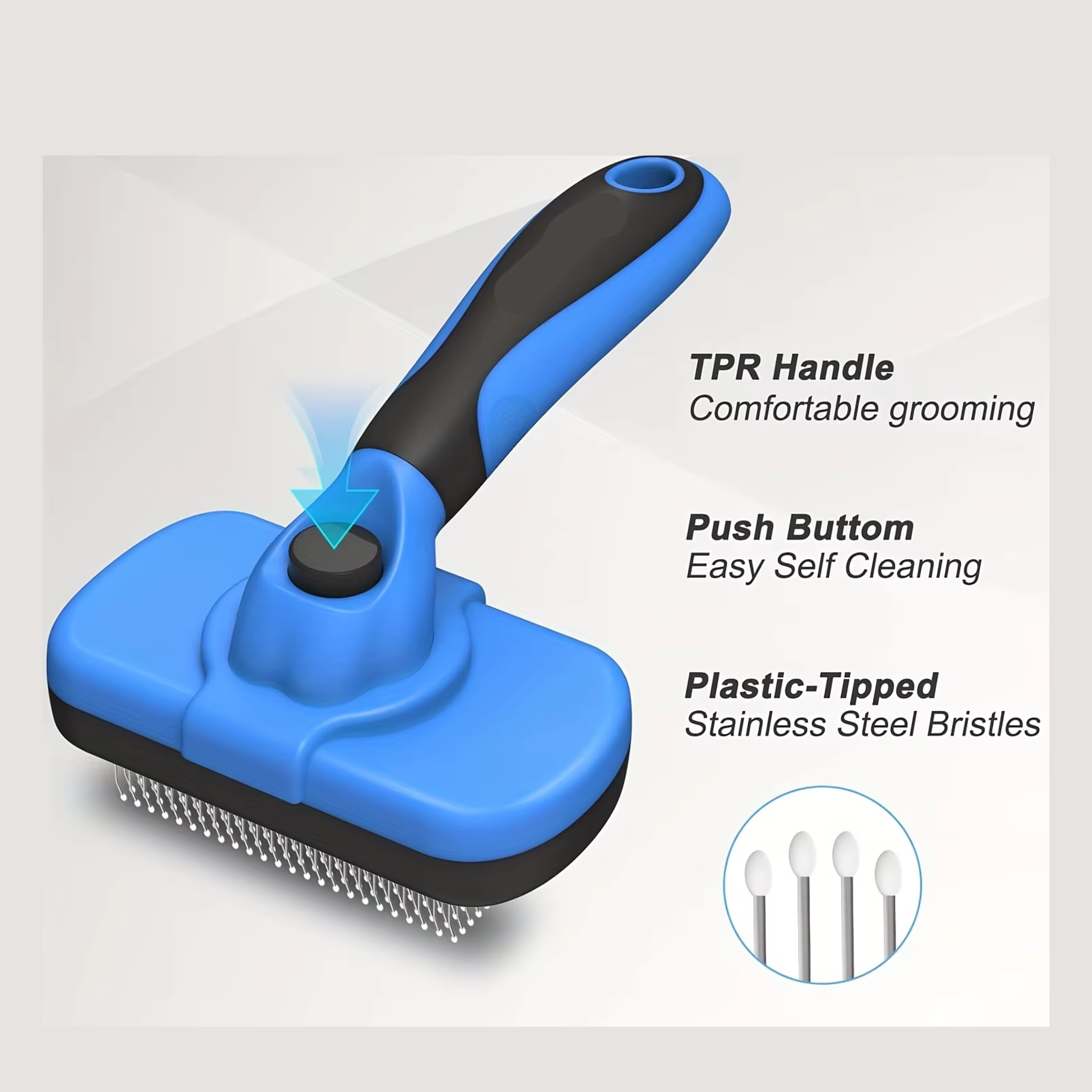Self Cleaning Slicker Brush for Dogs & Cats