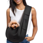 Small Dog Sling Carrier – Hands-Free Pet Bag for Puppies & Cats