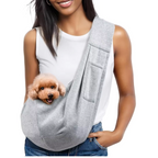 Small Dog Sling Carrier – Hands-Free Pet Bag for Puppies & Cats