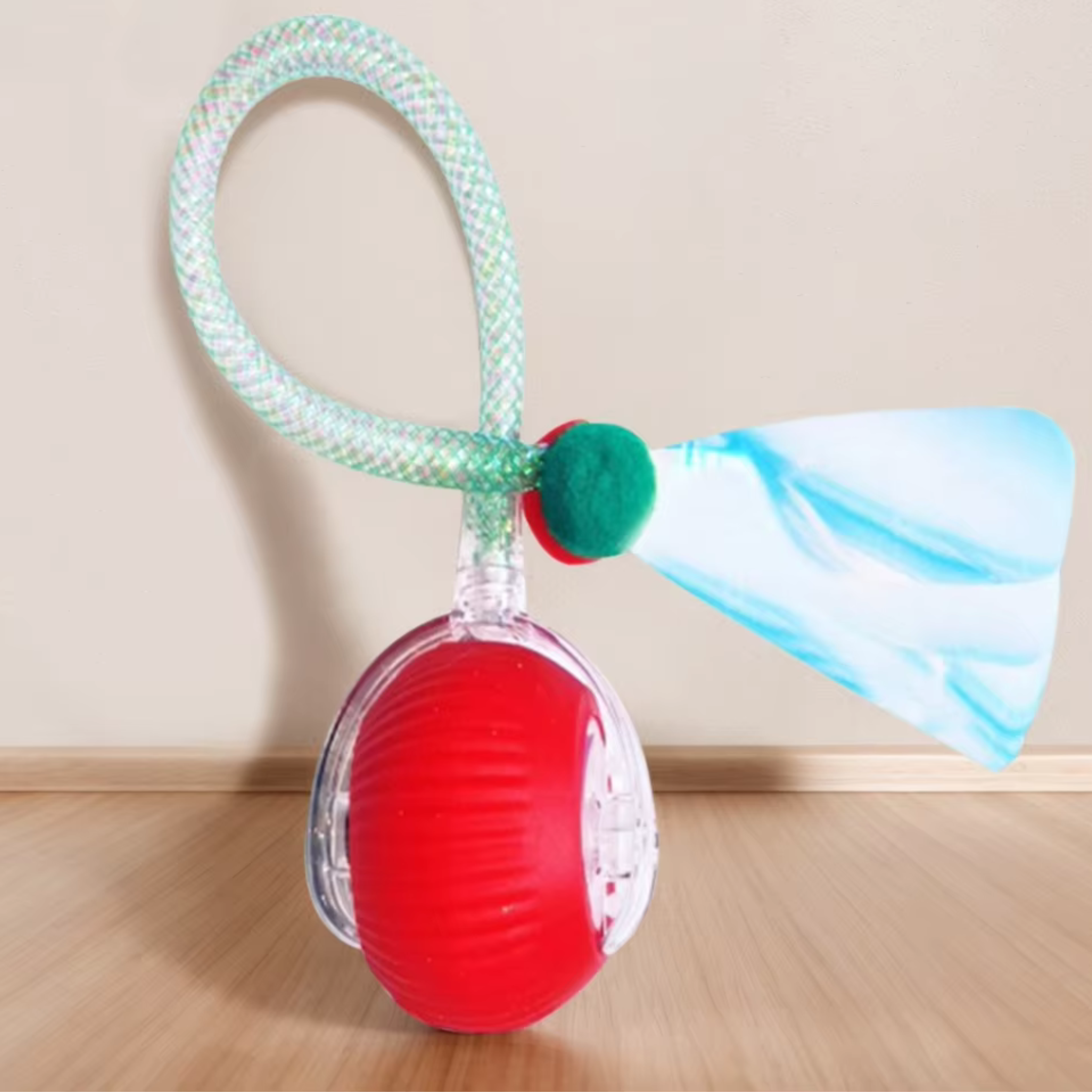 Interactive Cat Toy Ball with Moving Tail – Motion Activated