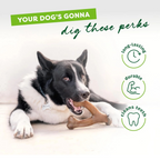 Durable Wishbone Dog Chew Toy for Aggressive Chewers – Bacon & Peanut Flavor