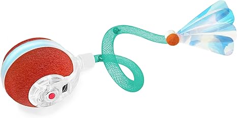 Interactive Cat Toy Ball with Moving Tail – Motion Activated