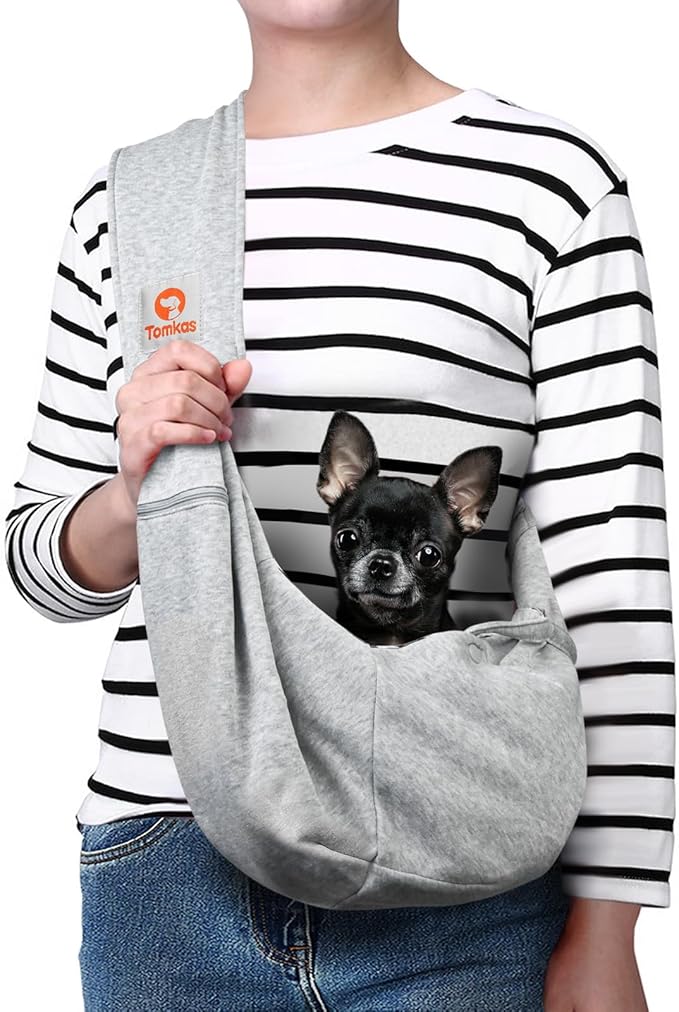 Small Dog Sling Carrier – Hands-Free Pet Bag for Puppies & Cats