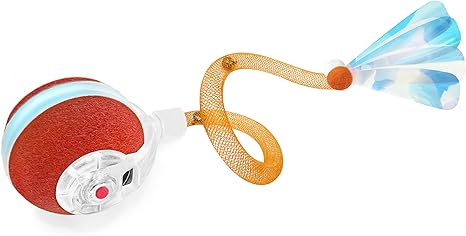Interactive Cat Toy Ball with Moving Tail – Motion Activated