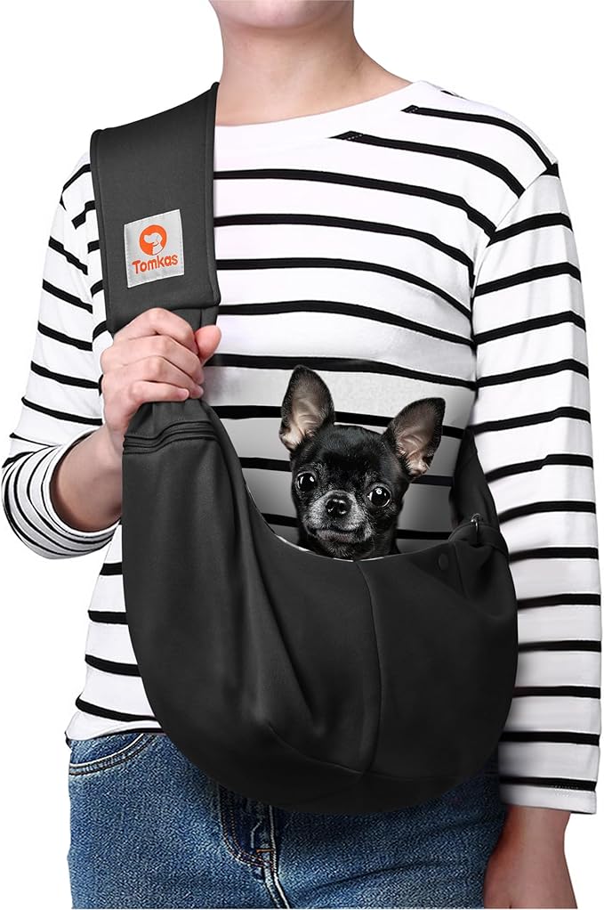 Small Dog Sling Carrier – Hands-Free Pet Bag for Puppies & Cats