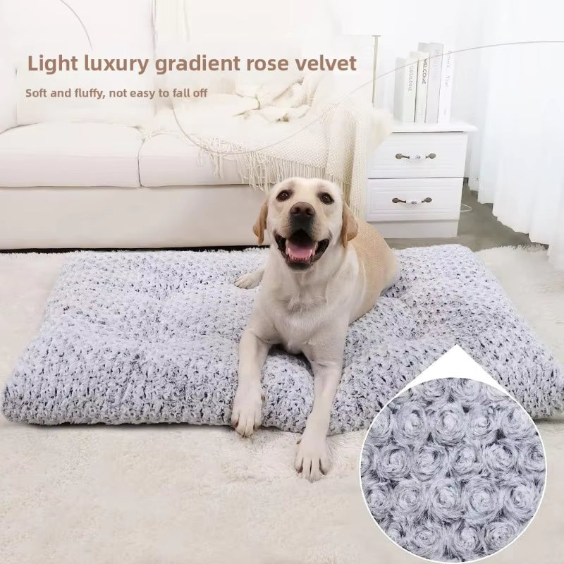 Washable Plush Dog Bed for All-Size Dogs