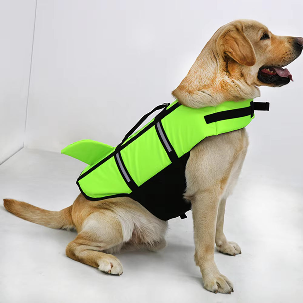 Dog Life Jacket – High Buoyancy Safety Vest with Reflective Strips & Handle