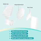 Foaming Dog Paw Cleaner with Silicone Scrubber – No-Rinse Pet Foot Washer
