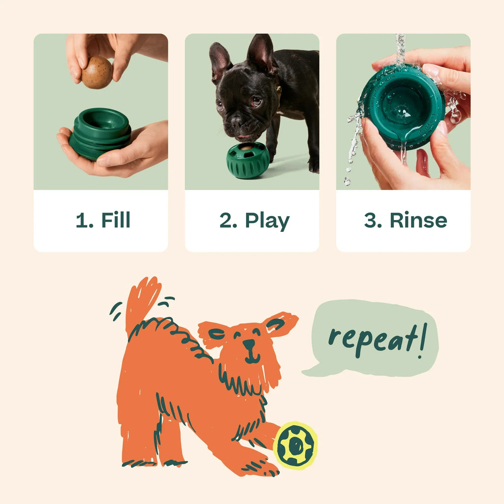 Interactive Dog Enrichment Toy Starter Pack with Treat Molds